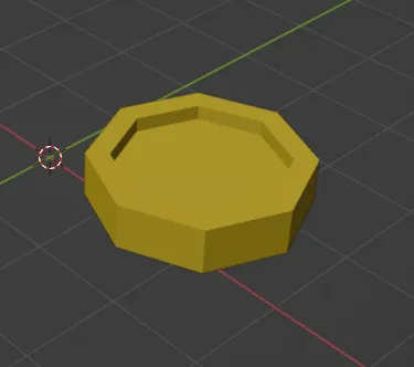 Đồng xu low poly 3D thiết kế độc đáo
