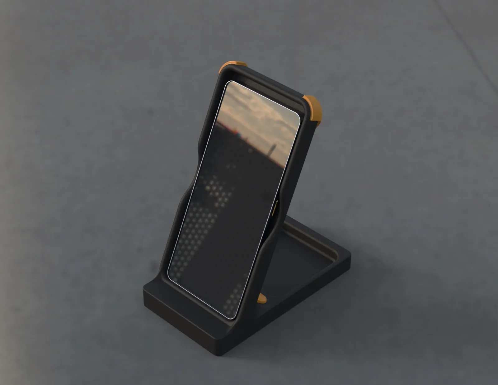 Giá đỡ điện thoại kèm khay để đồ