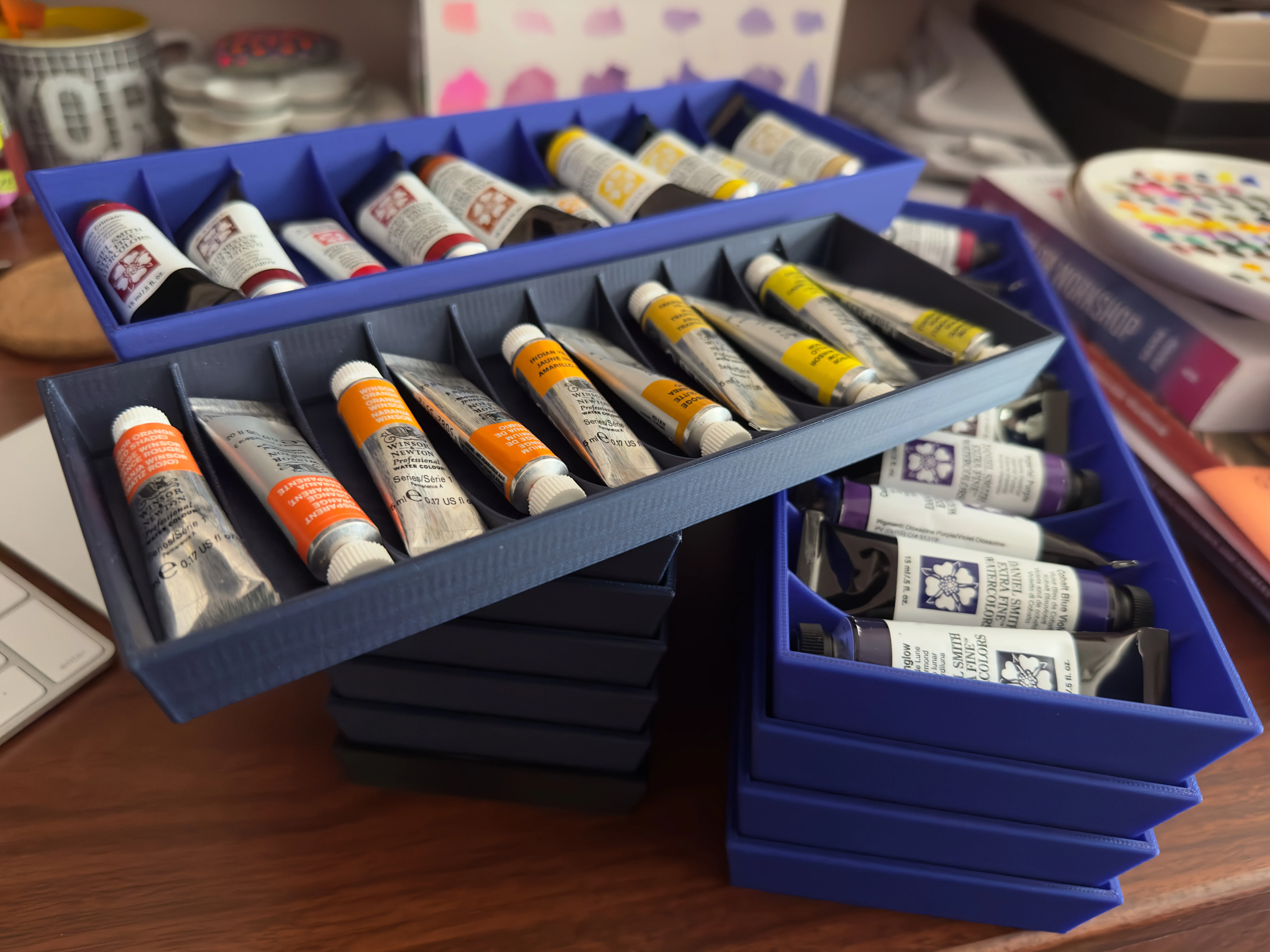 Khay đựng ống màu nước - 10 ngăn