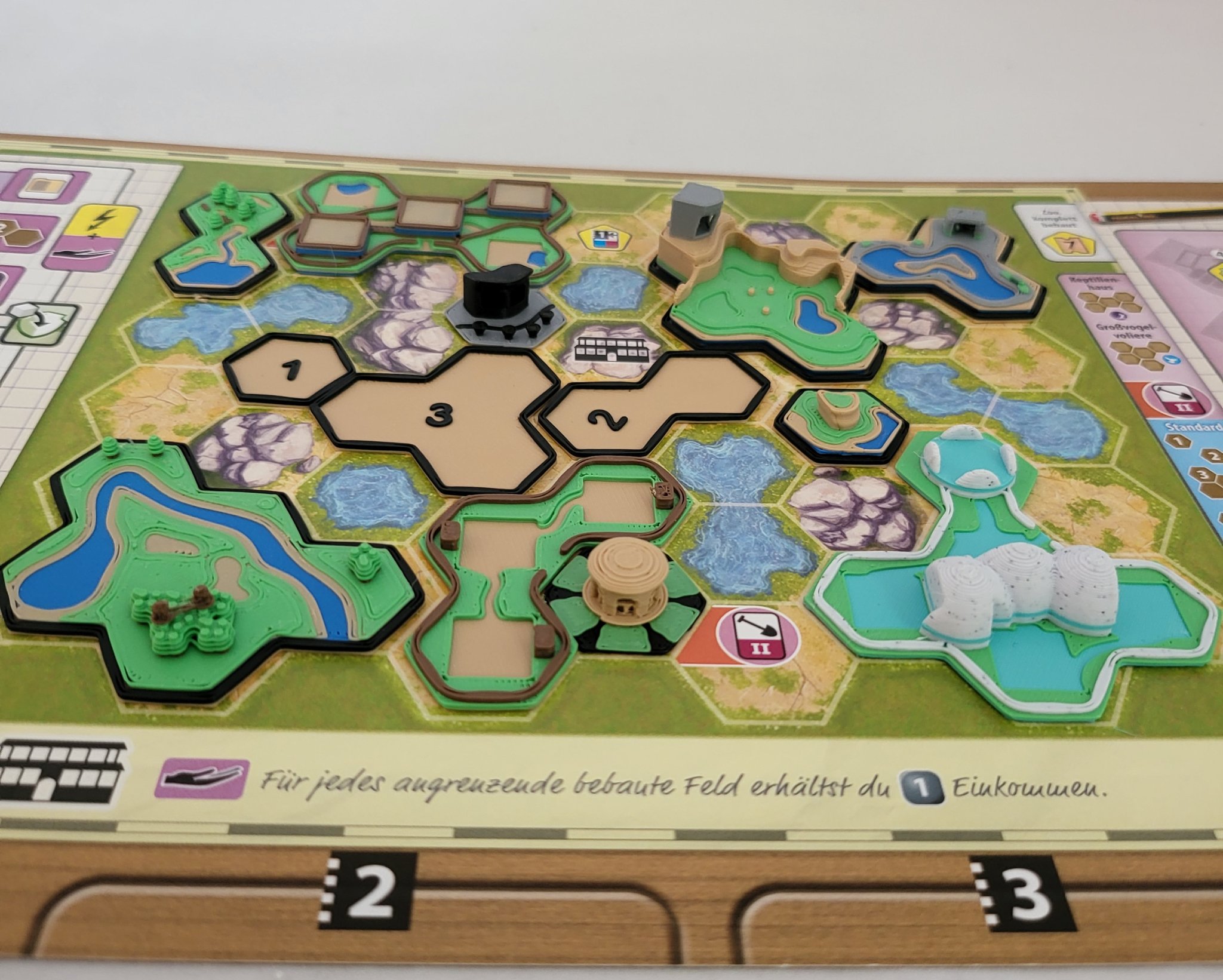 Gạch địa hình 3D Ark Nova thay thế bìa cứng