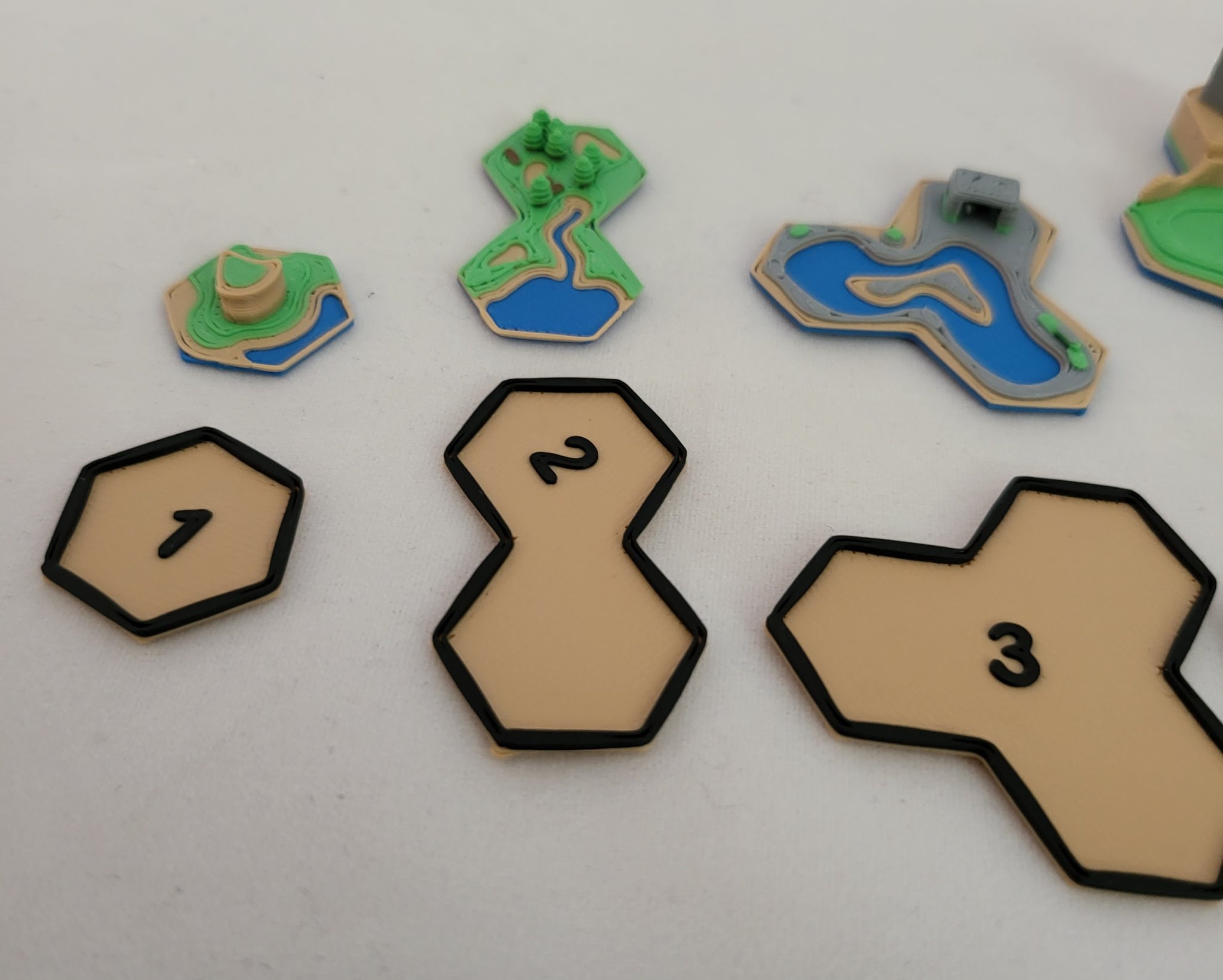 Gạch địa hình 3D Ark Nova thay thế bìa cứng