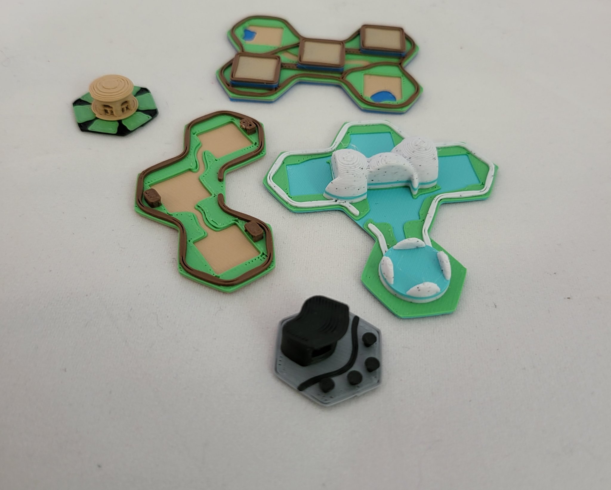 Gạch địa hình 3D Ark Nova thay thế bìa cứng