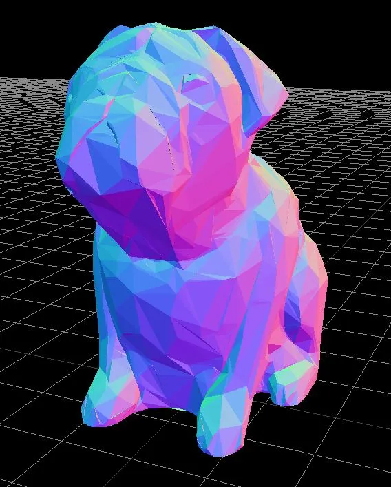 Bạn Bằng Nhựa Thấp Poly