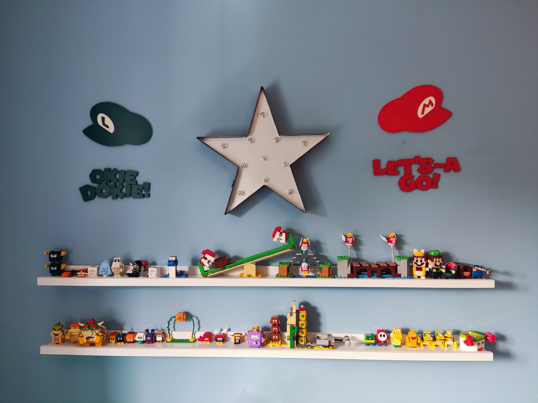 Nghệ thuật tường Mario cho phòng trẻ em và phòng game