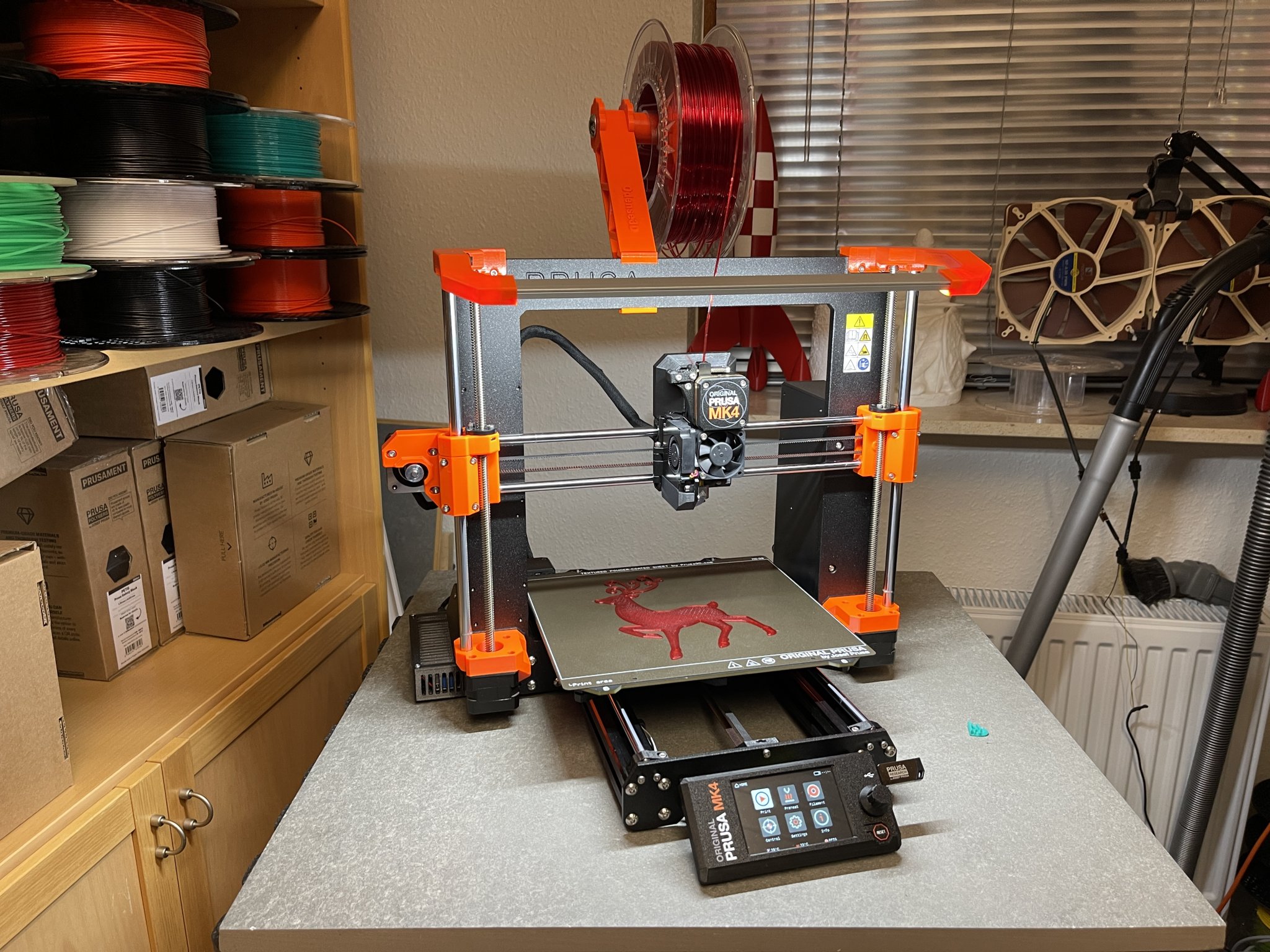 Tủ Raspberry Pi cho Prusa MK4 với bộ chuyển đổi DC