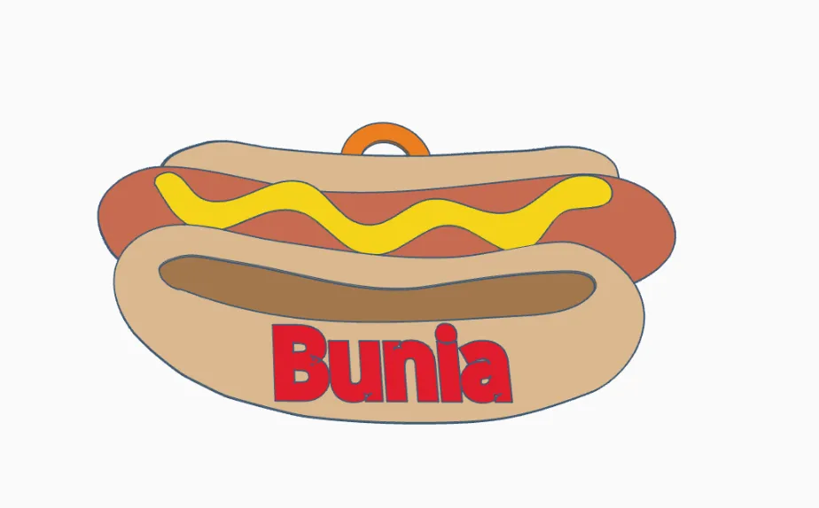 Thẻ ID cho chó hình Hot Dog