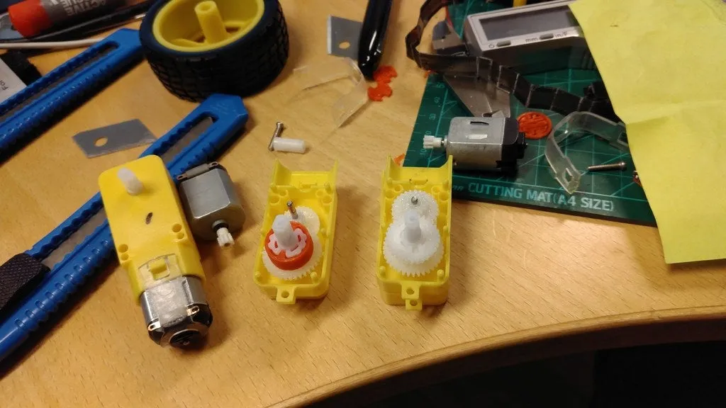 Bộ chuyển đổi tỷ số hộp số nhựa DC từ 48:1 sang 13:1