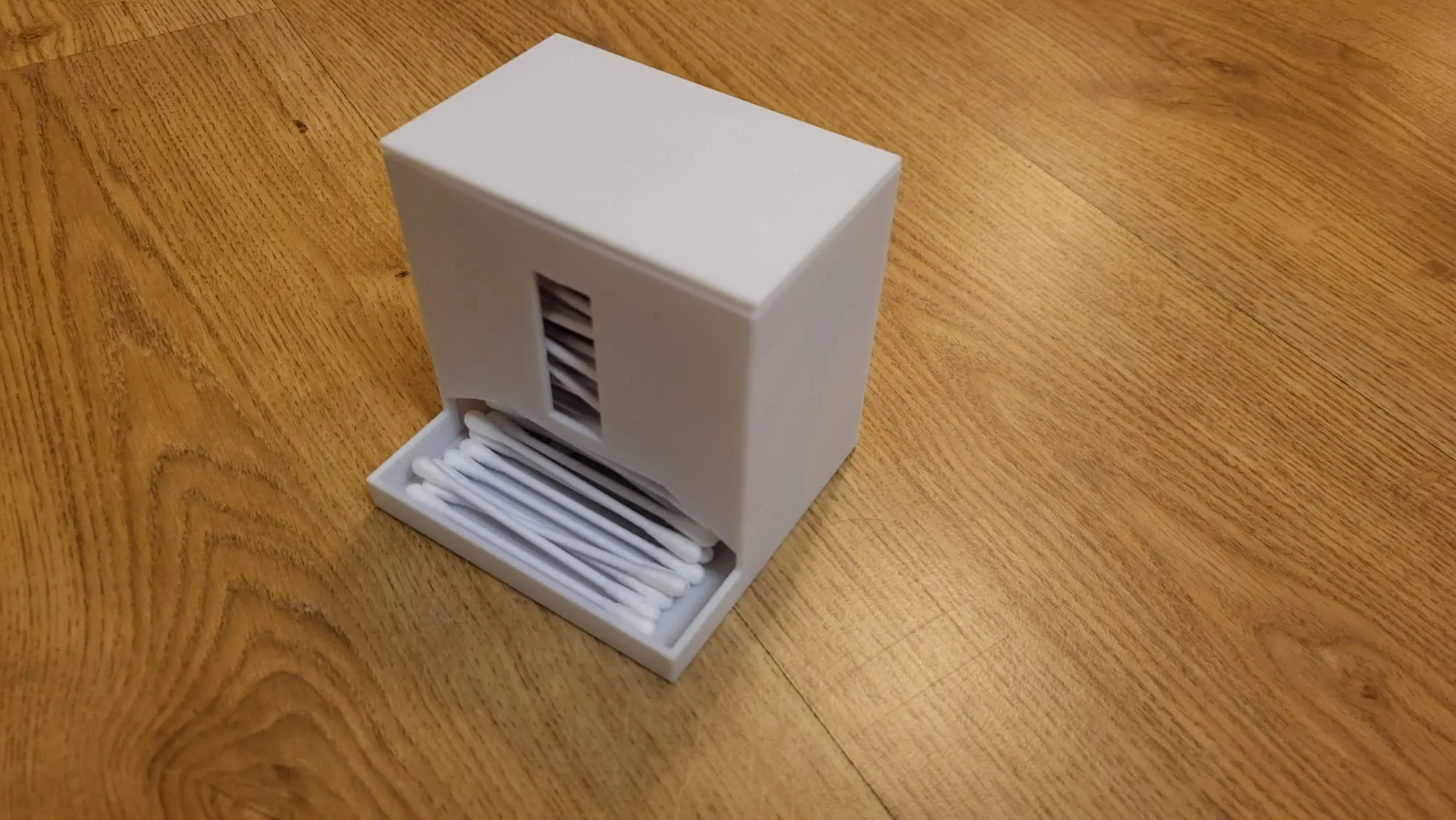 Hộp đựng tăm bông với nắp cho bộ hoàn chỉnh