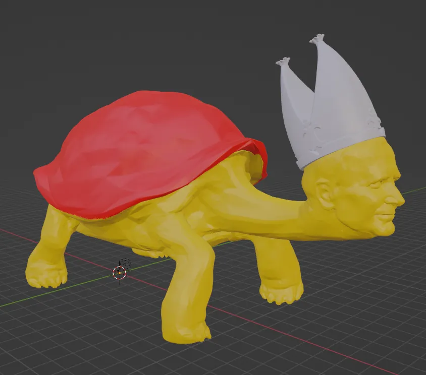 Giáo hoàng rùa nhiều màu sắc Jan Turtel II