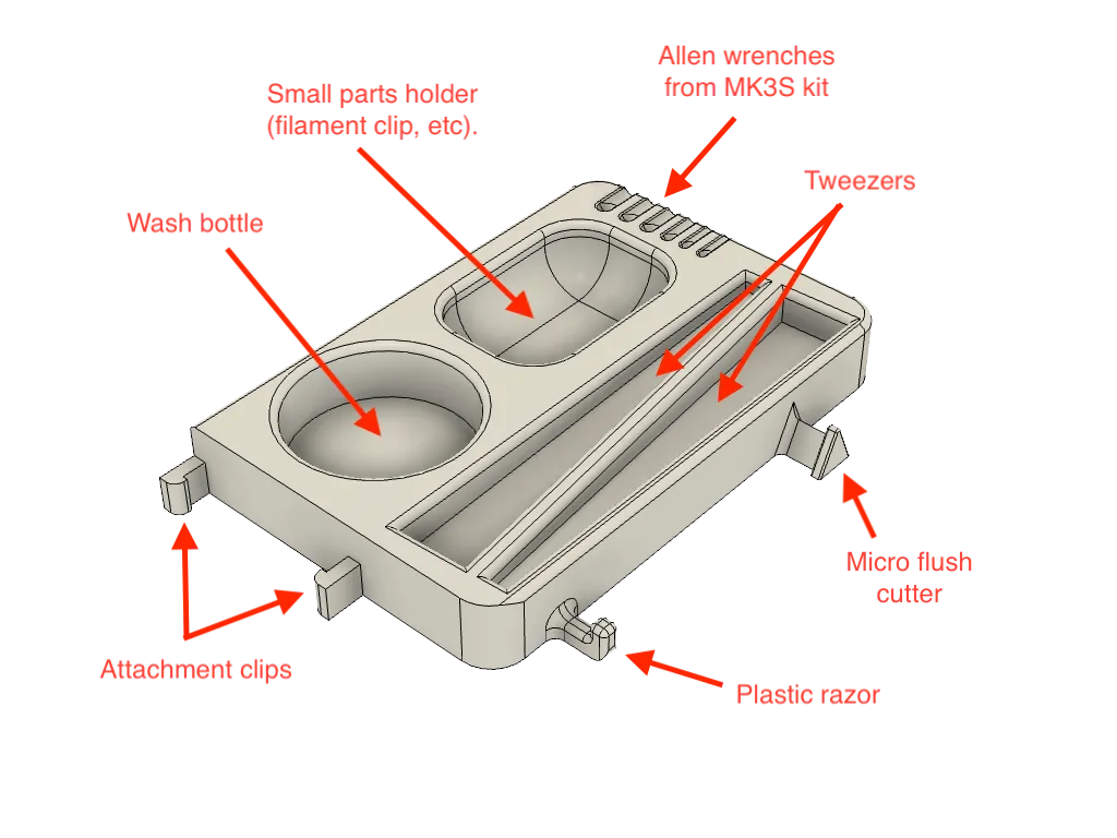 Giá đỡ công cụ cho máy in Prusa MK3S