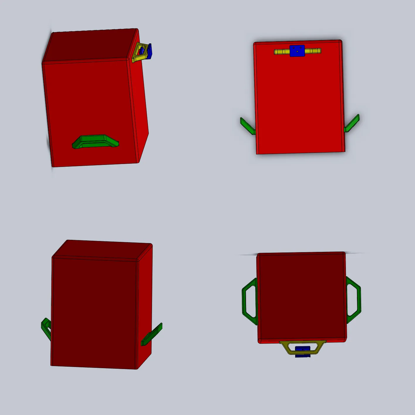 Cán cầm và giá treo cho nắp máy in resin