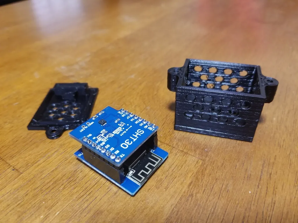 Vỏ máy nhỏ gọn cho D1 Mini với cảm biến nhiệt độ và độ ...