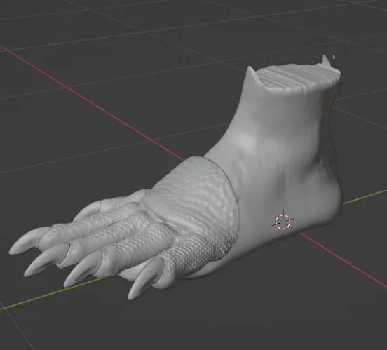 Đôi chân thằn lằn đeo cho trang phục hóa trang