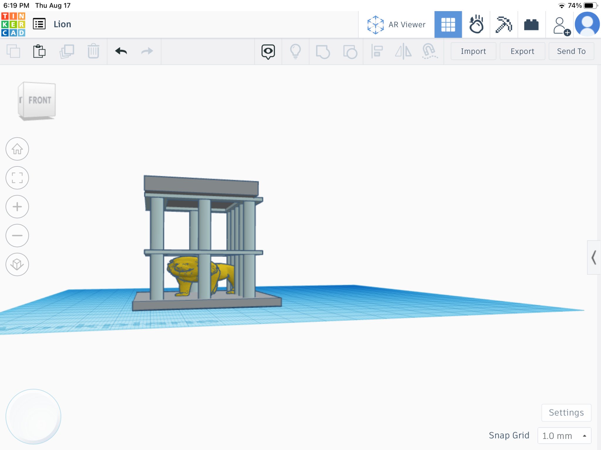 Sư tử 3D chi tiết nghệ thuật và thiết kế