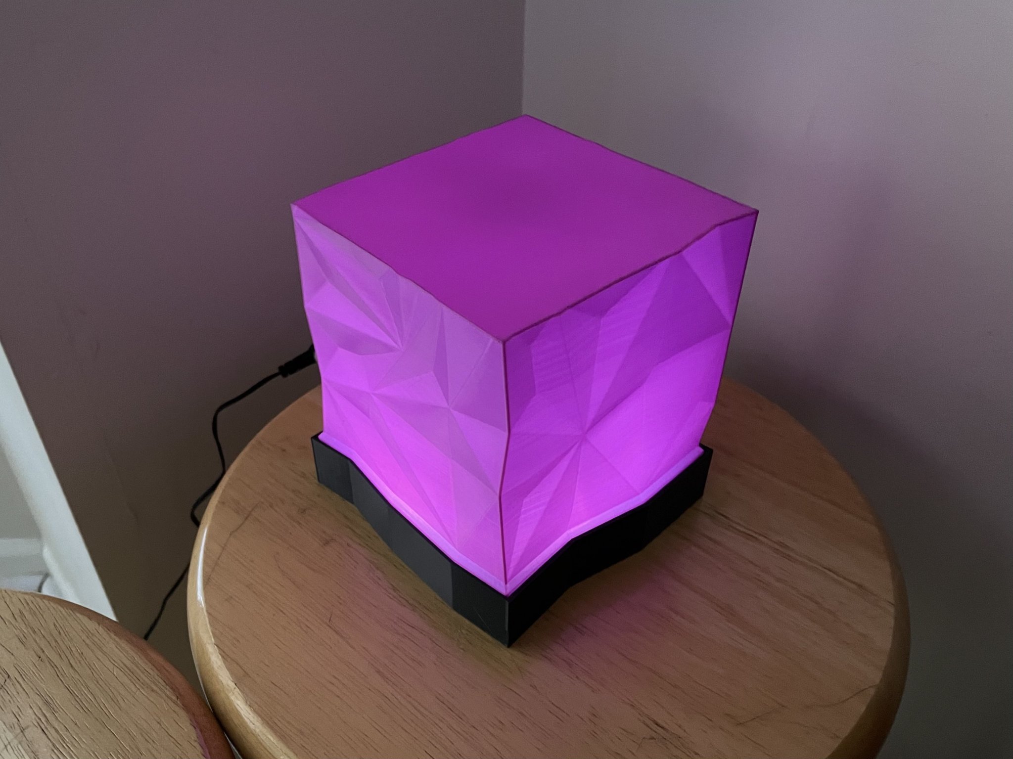 Đèn hình khối poly cao - Chế độ bình hoa