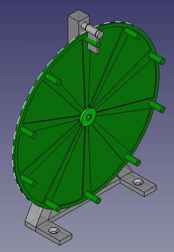 Bánh Xe May Mắn 10 Mặt với Bi ổ 608