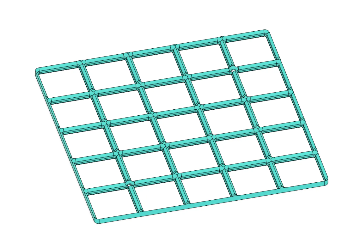 Bảng đỡ Gridfinity 5x5 gắn vít nhẹ và hiệu quả