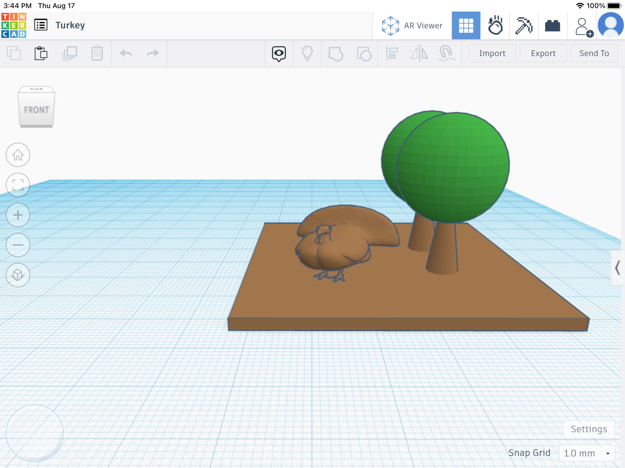 Gà tây 3D chi tiết cho mô hình nghệ thuật và thiết kế