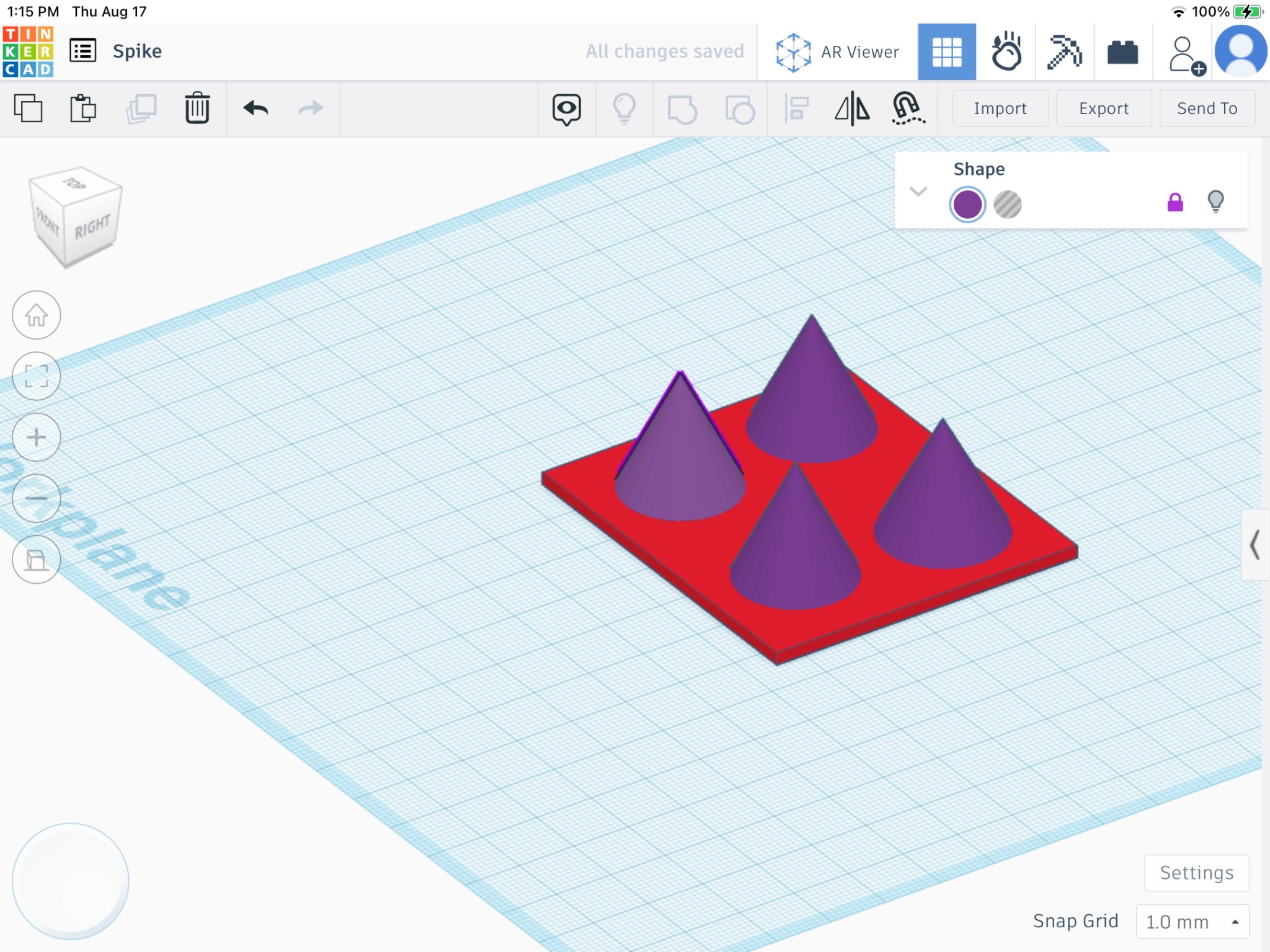 Spike - Mô hình nghệ thuật hình chóp độc đáo 3D