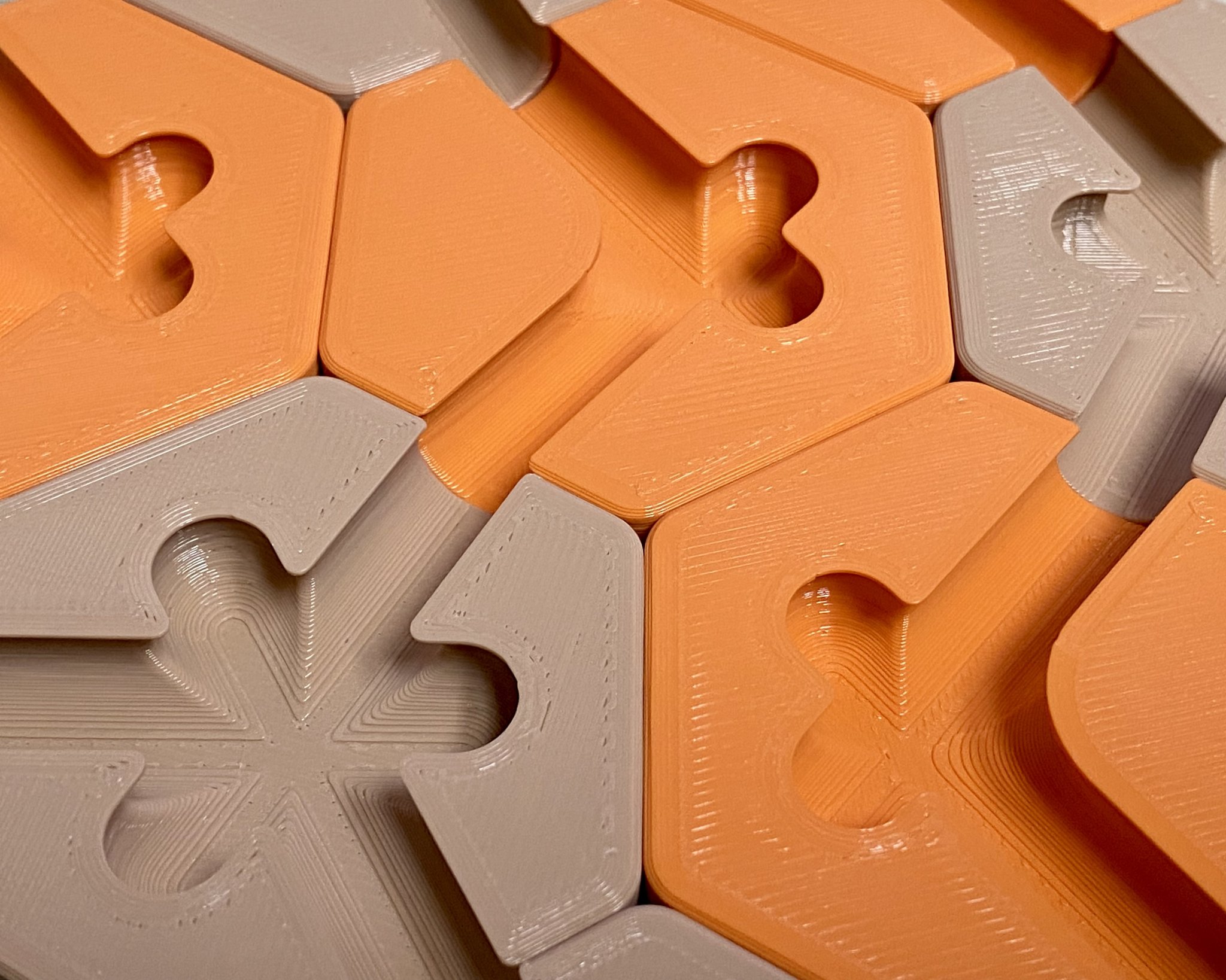 Bản remix Hextraction Trap Tiles không cần hỗ trợ in 3D