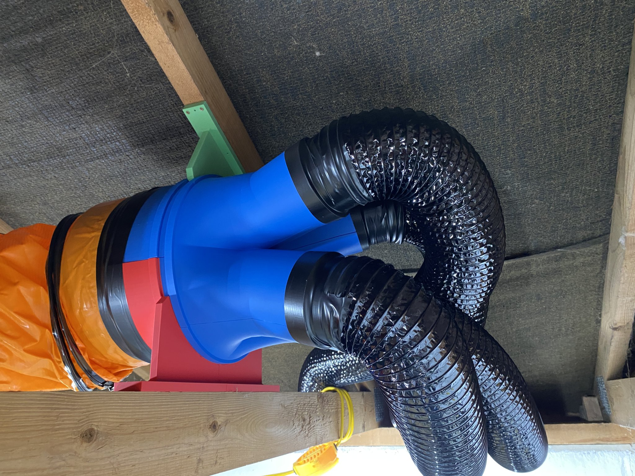 Bộ chia hút bụi 26cm thành 4 lỗ 10cm cho xưởng