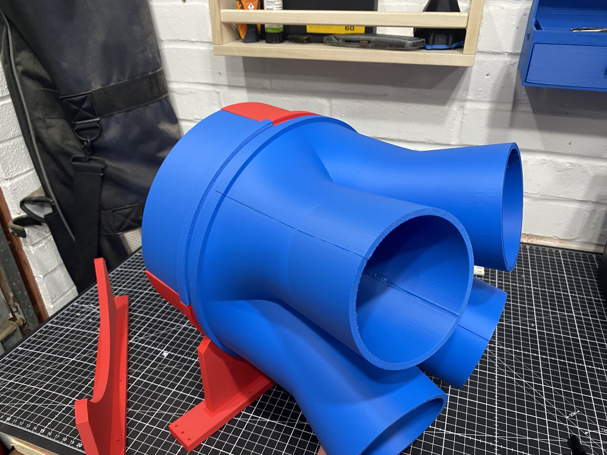 Bộ chia hút bụi 26cm thành 4 lỗ 10cm cho xưởng