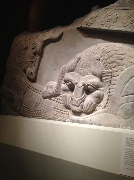 Khắc họa Assyrian relief từ bảo tàng Nghệ thuật Boston
