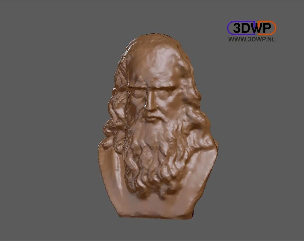 Tượng bán thân Leonardo da Vinci được quét 3D
