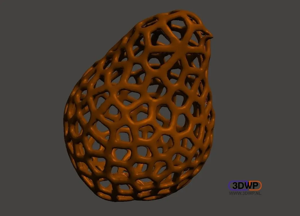 Phong cách Voronoi trái lê 3D