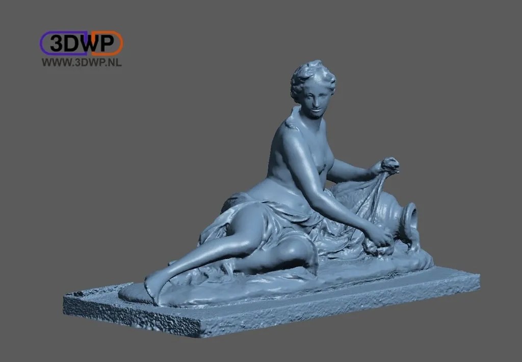 Tượng Arethusa tại Louvre được quét 3D cho in 3D