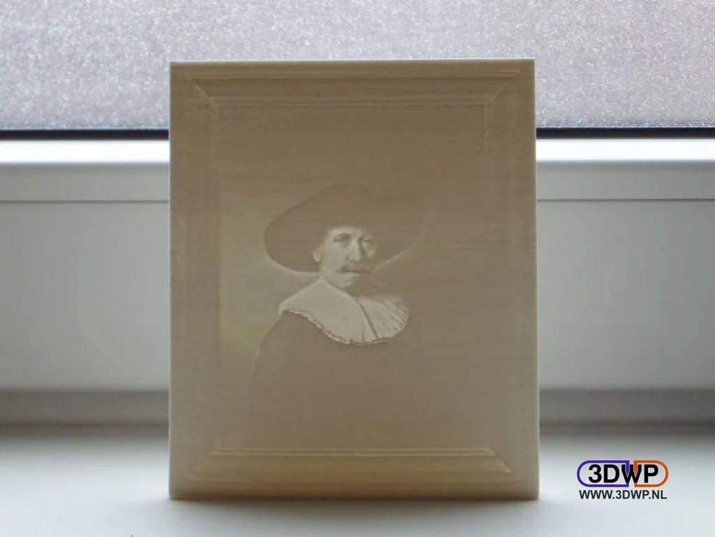 Bức chân dung của người đàn ông thế kỷ 17 trong công nghệ i...