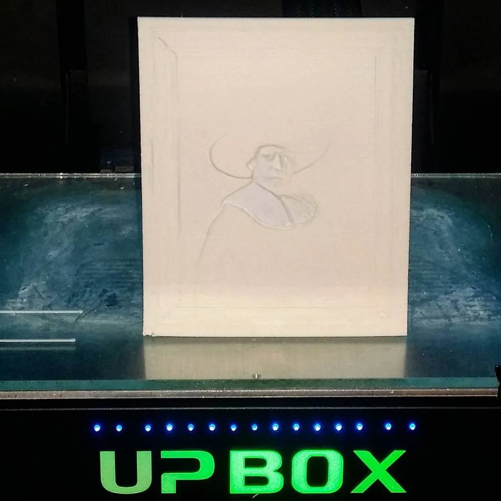 Bức chân dung của người đàn ông thế kỷ 17 trong công nghệ i...