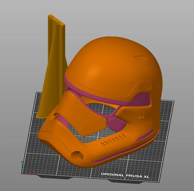 Mũ Stormtrooper Đầu tiên TFA không cắt cho máy in nhỏ