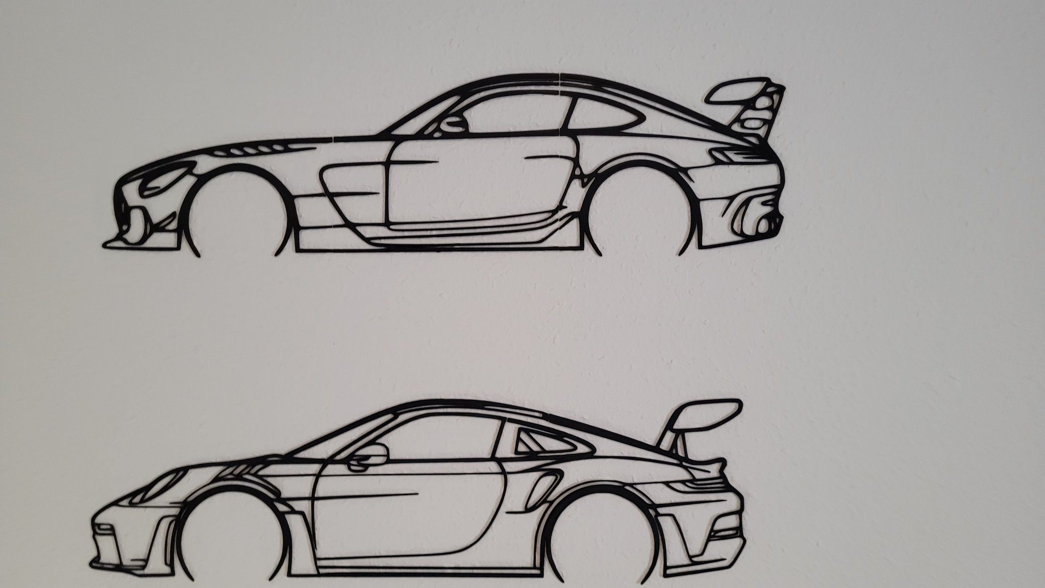 Hình bóng Mercedes AMG GT Black Series treo tường