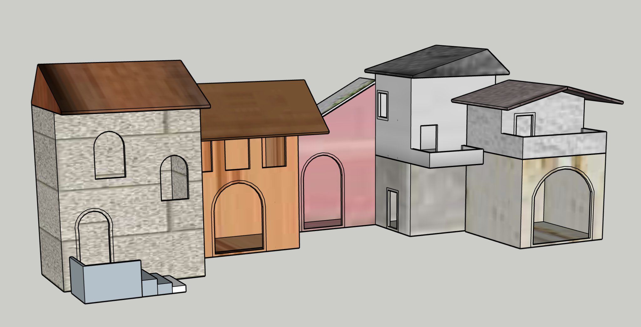 Nhà hộp cho bối cảnh Giáng sinh GT 19