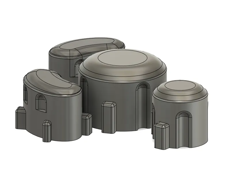 Nút gamecube thấp kiểu dáng của Qfox