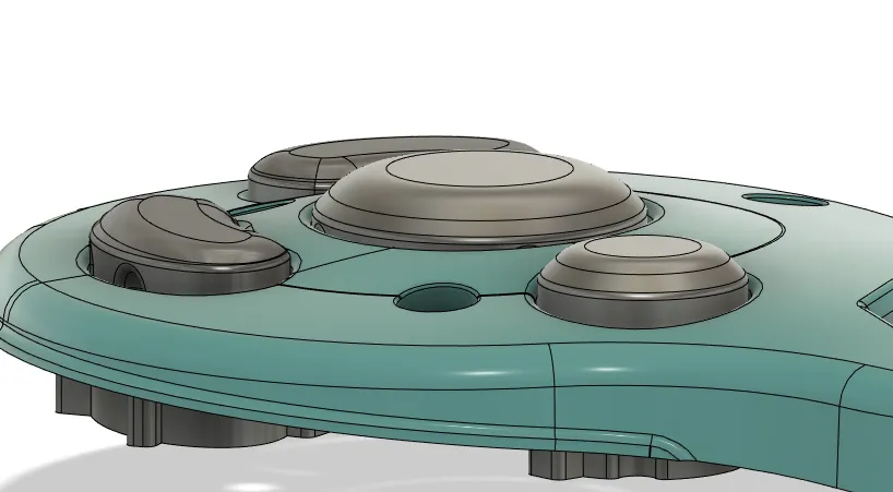 Nút gamecube thấp kiểu dáng của Qfox