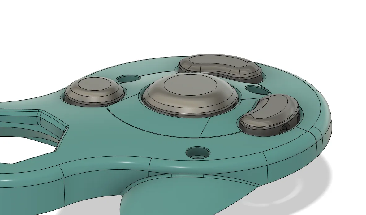 Nút gamecube thấp kiểu dáng của Qfox