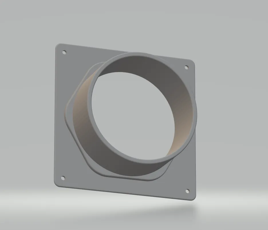 Bộ chuyển đổi lỗ hình lục giác cho ống thông gió 4 inch tron...