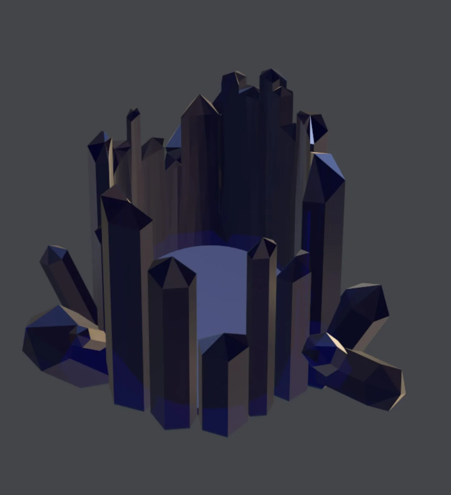 Cốc đựng bút/chì màu pha lê kiểu tinh thể