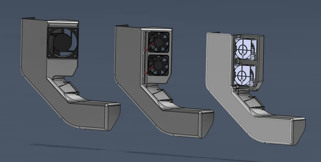 Bộ ống dẫn kết hợp Bambulab với quạt làm mát gắn ngoài