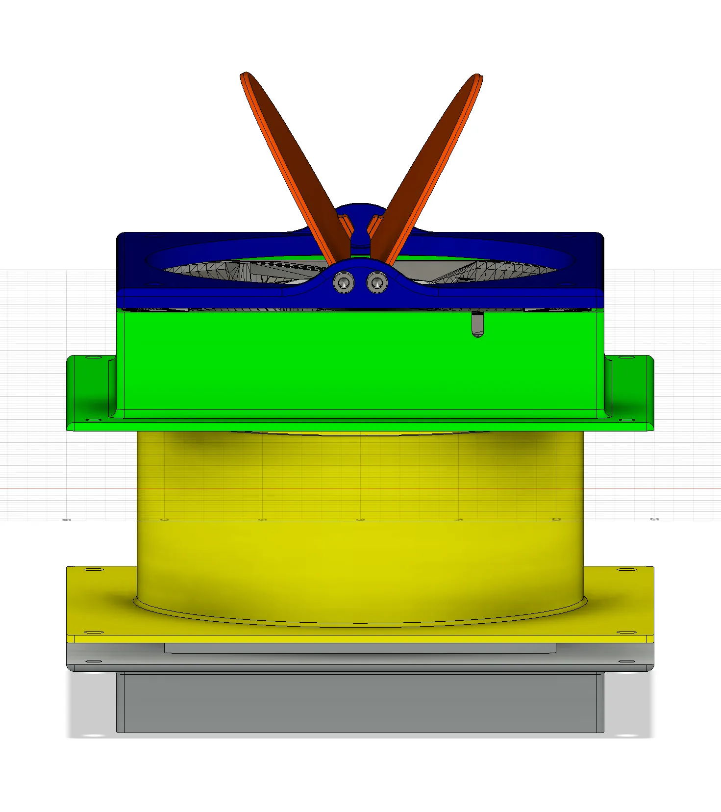 Quạt tản nhiệt 120mm cho vỏ Ikea Lack với nắp thông gió tự đ...