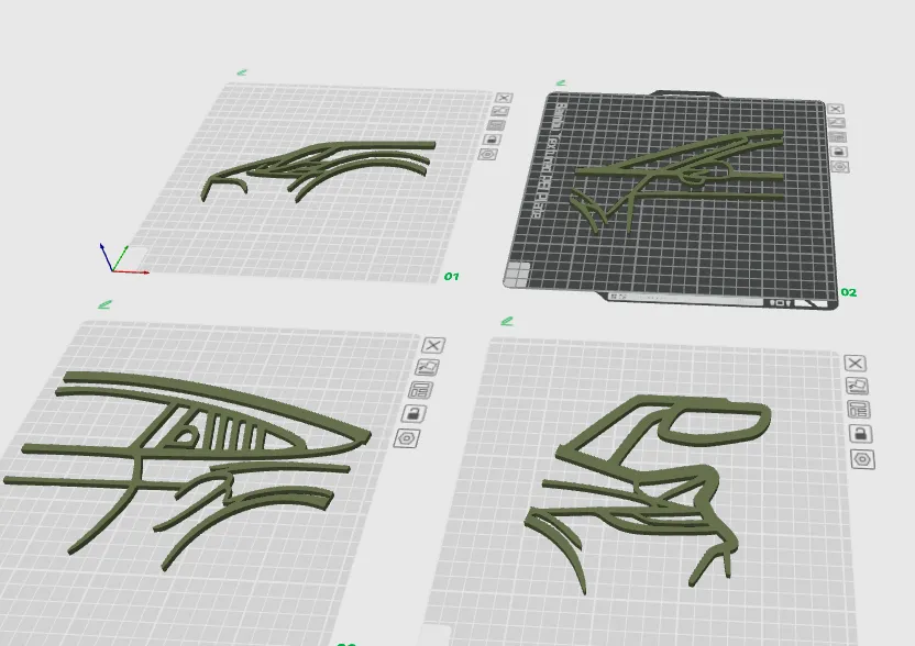 Bộ 4 chiếc Porsche 911 GT3 sang trọng 74cm