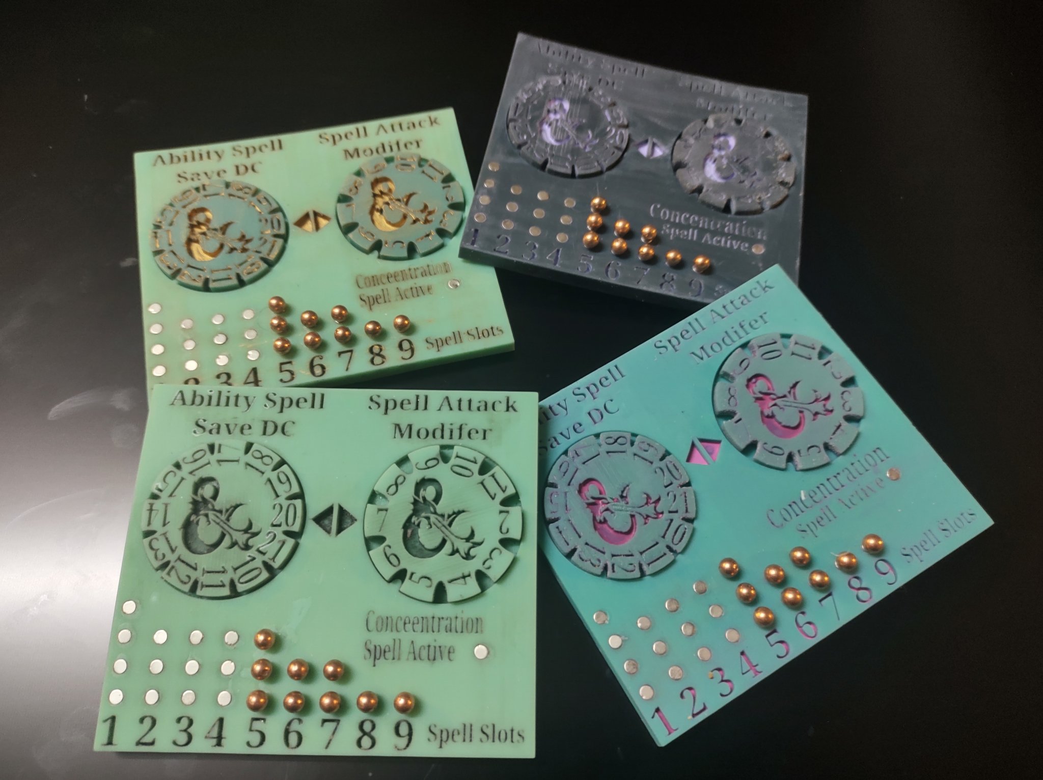 Trình theo dõi phép thuật từ tính cho DnD 5E