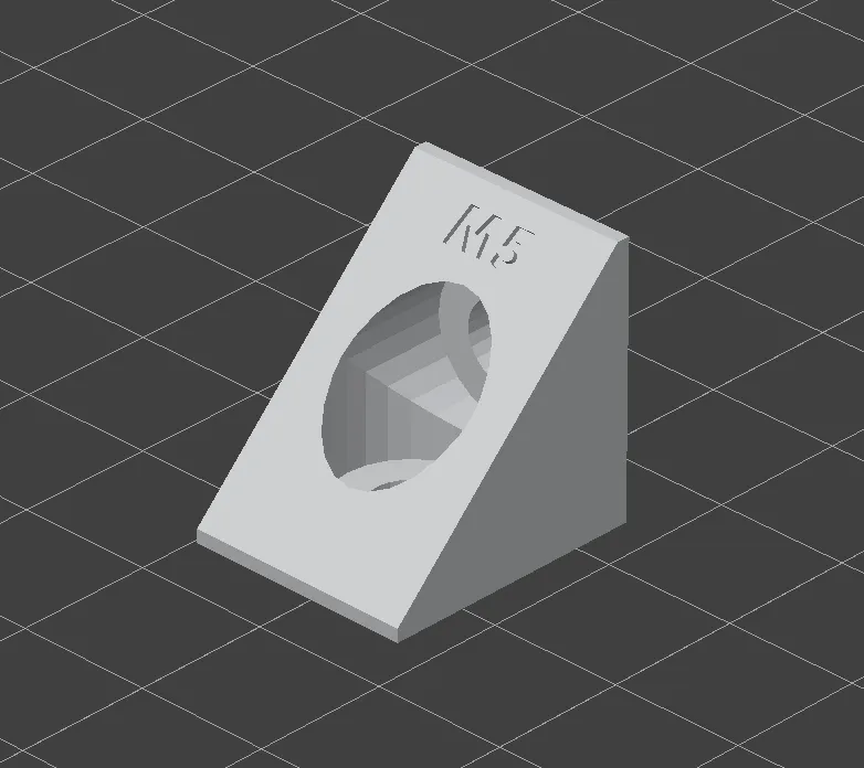 Giá đỡ tam giác 20mm với lỗ M5