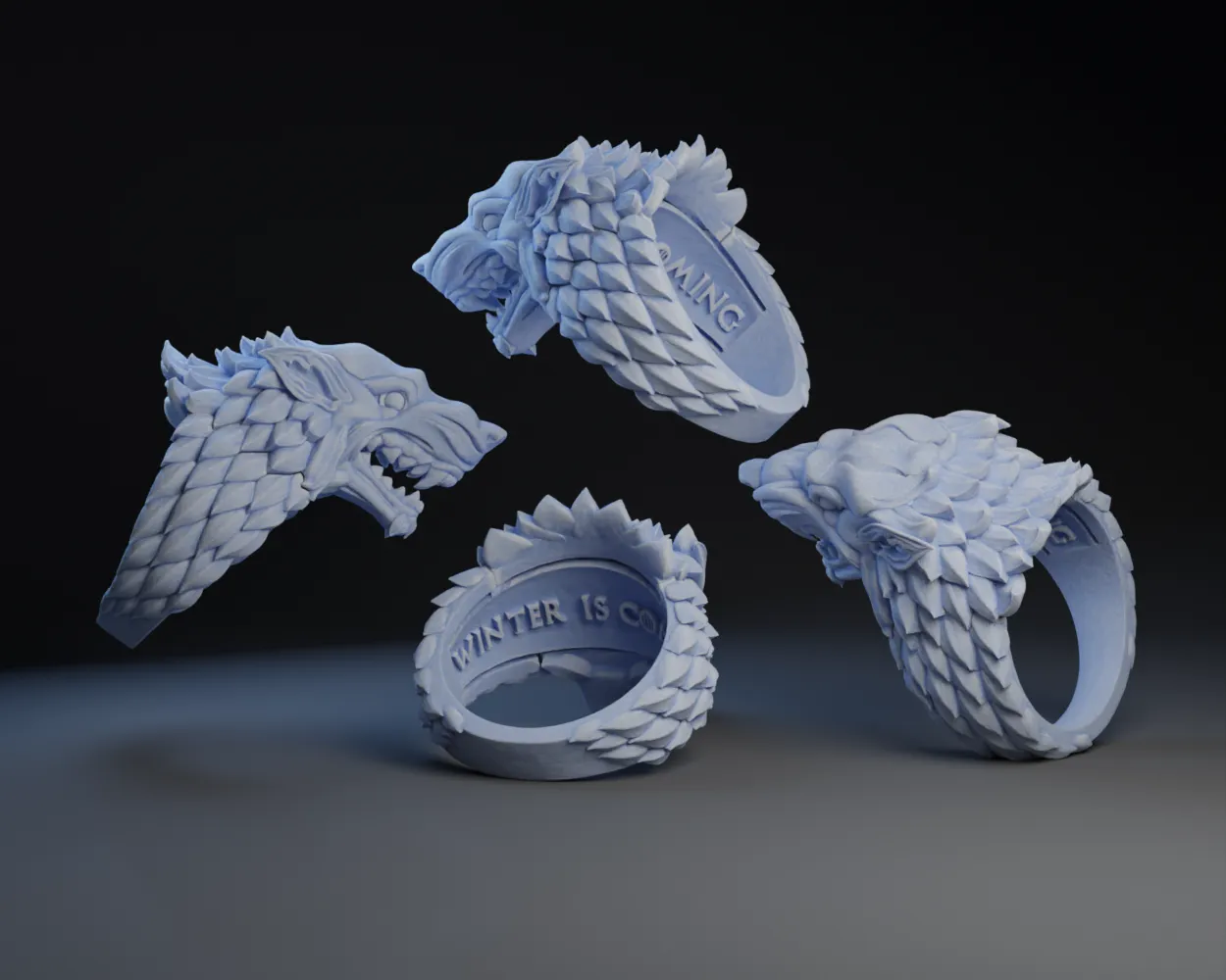 Nhẫn sói Direwolf trong Game of Thrones