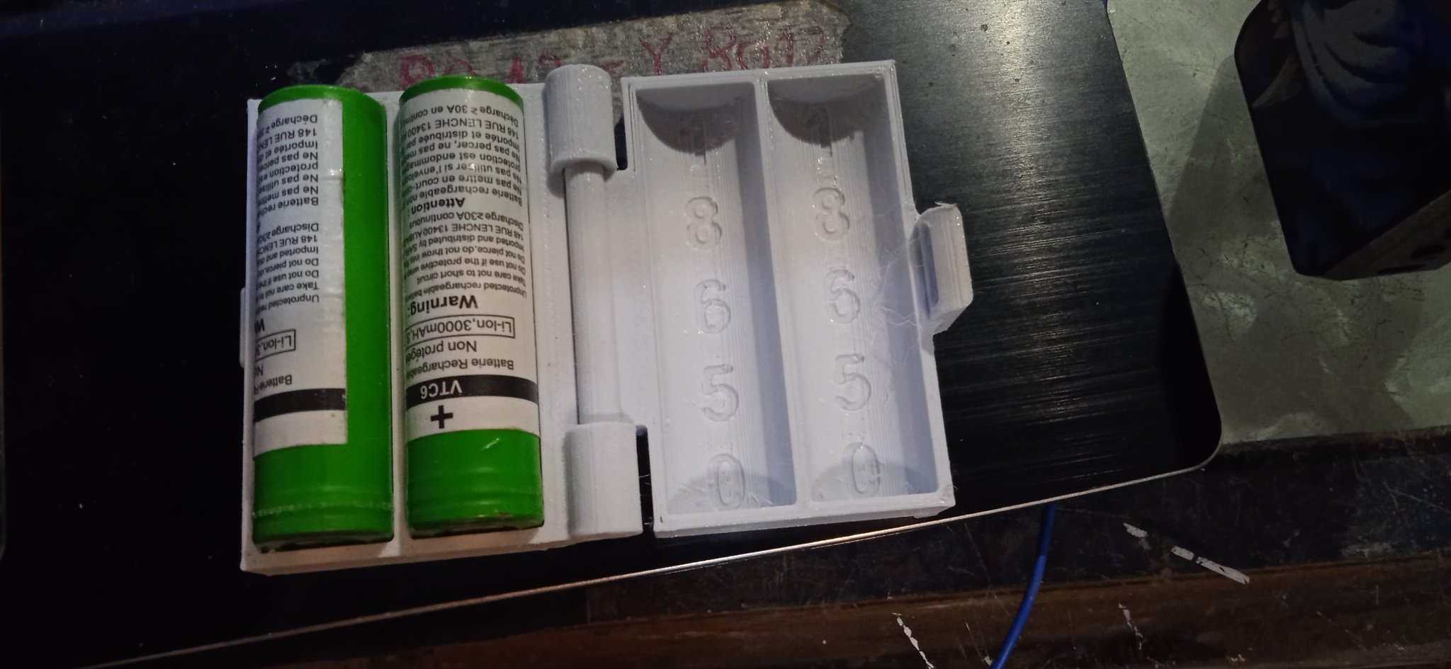 Giá đỡ pin 18650 cho 2 viên pin thay thế trong túi