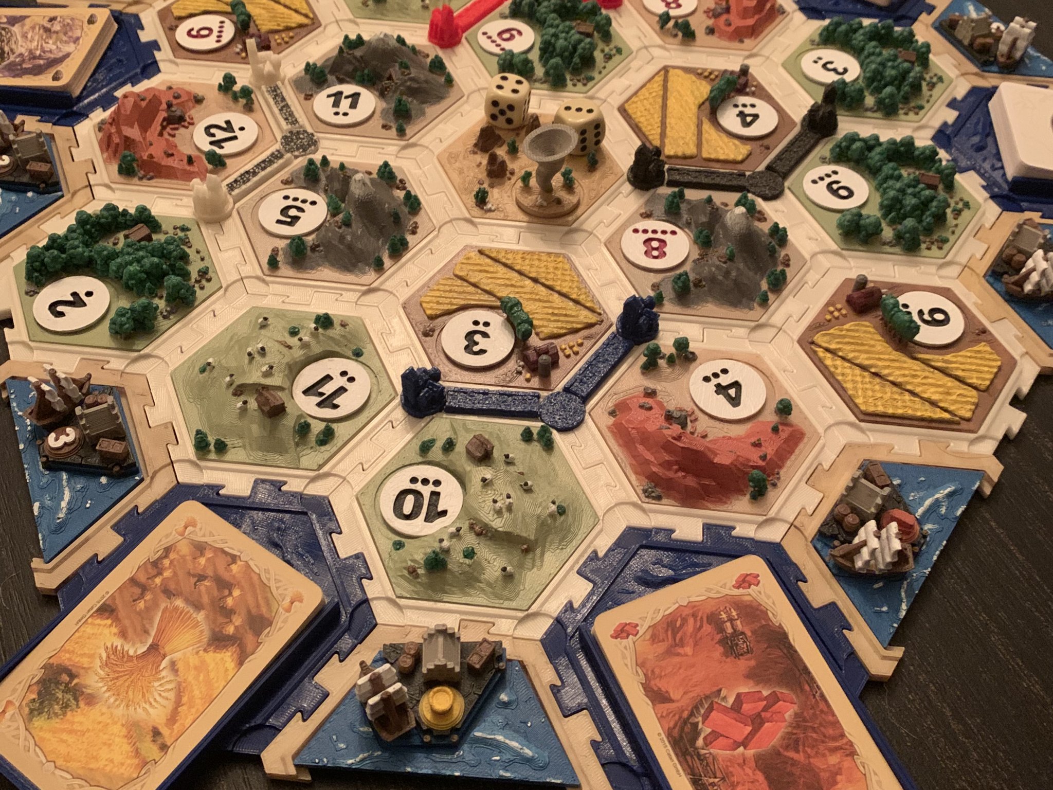 Giá đỡ thẻ bài Catan cho bàn chơi ghép nối