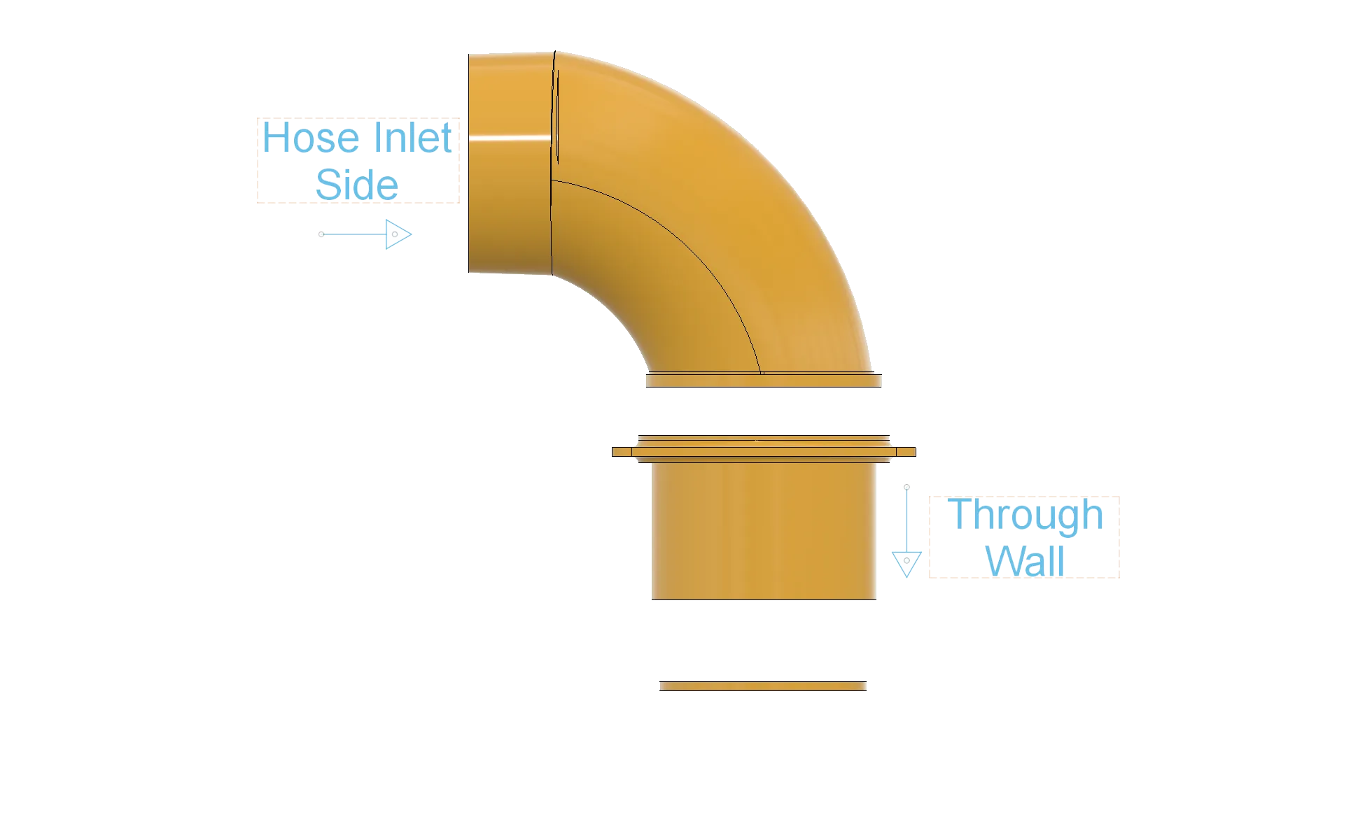 Khớp nối ống xả XTool M1 cho tường thạch cao
