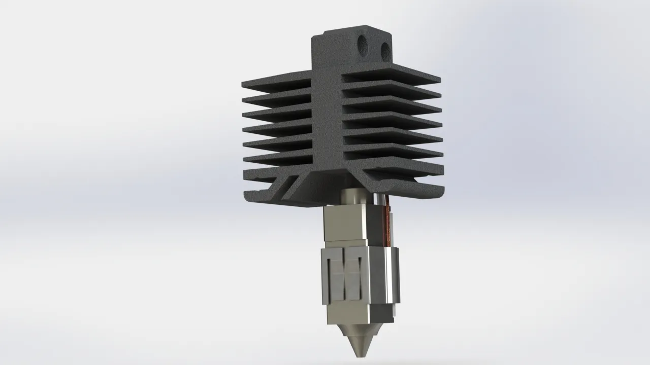 Lắp ráp Hotend hoàn chỉnh cho Bambu Lab X1C với vòi thép